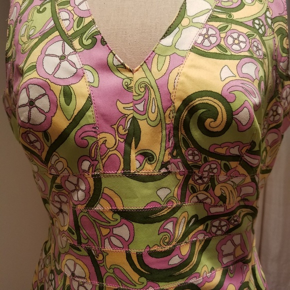 Paisley and Floral Kay Unger New York  dress - Picture 7 of 8